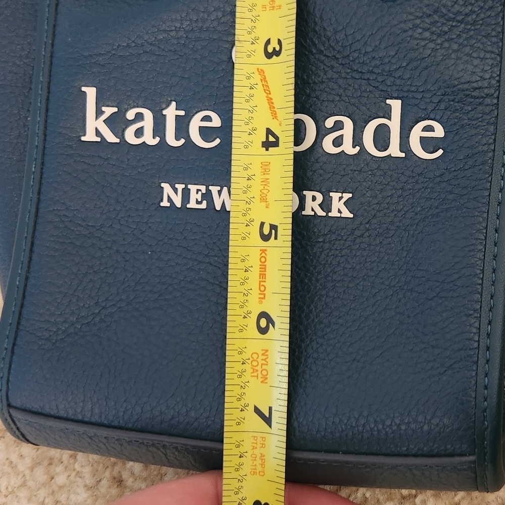 Kate Spade New York Ella Mini Tote Crossbody Pebbled Leather Green #NN - Picture 6 of 6